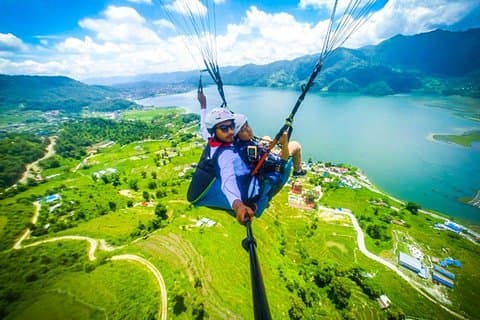 30 min Paragliding Tandem Flight from Pokhara