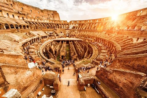 Colosseum og det romerske forum
