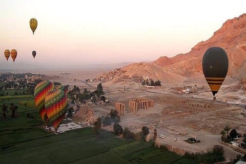 Depuis Hurghada, deux jours jusqu'à Louxor (Voyage en montgolfière, rives ouest et est)