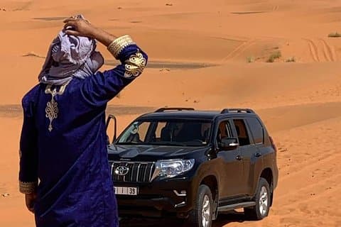 Excursão de 3 dias no deserto de Marrakech a Chigaga (microônibus compartilhado, camelo e safári)