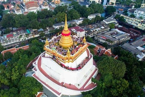 Visite de la vieille ville de Bangkok - Wat Suthat, Wat Saket & Wat Ratchanadda