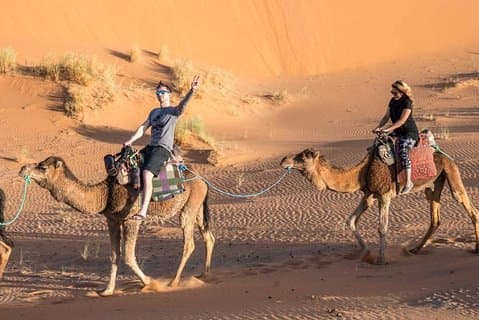 Övernattning i öknen från Fez till Marrakech (lyx)