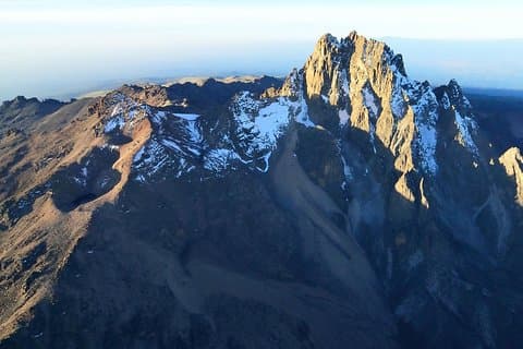 Rota da escalada no Monte Quênia - Sirimon de 5 dias