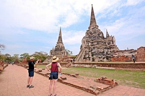 De Bangkok: Damnoen Saduak Floating Market & Ayutthaya Day Tour