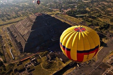 Heißluftballontour in Teotihuacan von Mexiko-Stadt