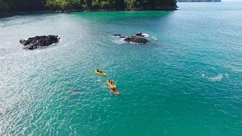 Aventure kayak de mer et plongée en apnée à Manuel Antonio