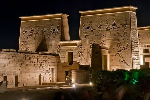 Spettacolo di suoni e luci al Tempio di Philae ad Assuan