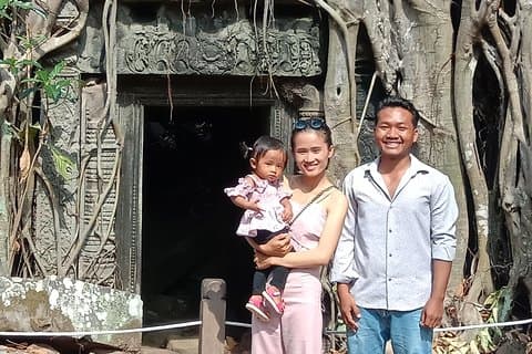 Heldagstempel i Angkor Complex + Sunset