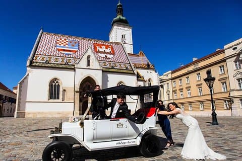 Zagreb Upper Town Tour – 40min Ford T Electric