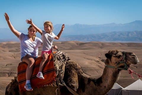 Paseo En Camello Al Atardecer En El Desierto Desde Marrakech