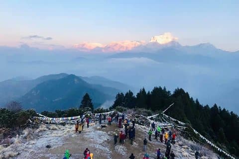 Annapurna: 3 Tage Poon Hill Trek (nach Kimche & From Hile mit 4WD)