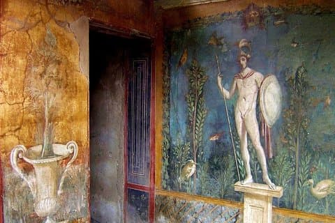 Pompeii ruiner, Museum Napoli - Fra Castellabate eller Paestum