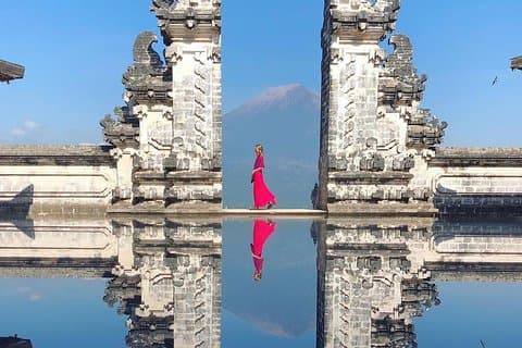 Instagram Highlight Spot: Gate of Heaven - Tirta Gangga - Tukad Cepung Waterfall