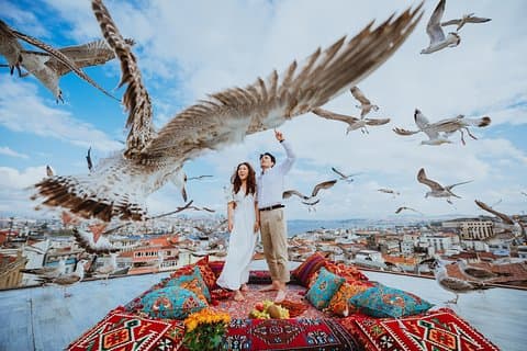 Fotoshoot i byen ‘Historie’ Istanbul