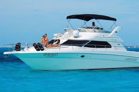 Cancún Yachtuthyrning SeaRay 46ft 25P13