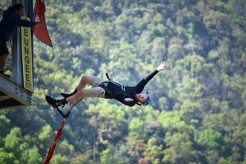 Pokhara: Bungee & Zip Flyer Eventyrlig kombinasjonspakke