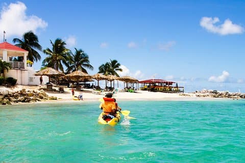 St. Maarten Kayak und Schnorchelabenteuer in Simpson Bay