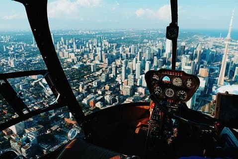 Tour de 14 minutes en hélicoptère au-dessus de Toronto