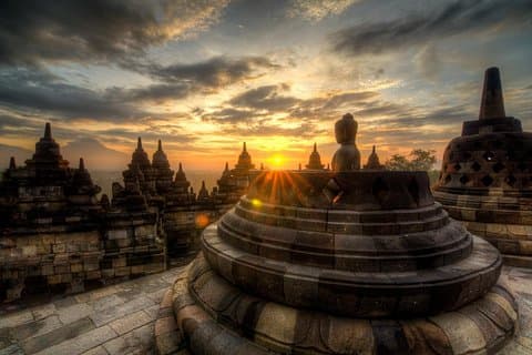 Borobudur Solopgang fra Setumbu Hill, Merapi Volcano & Prambanan Heldagstur