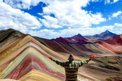 Tour privato di un'intera giornata di Rainbow Mountain da Cusco