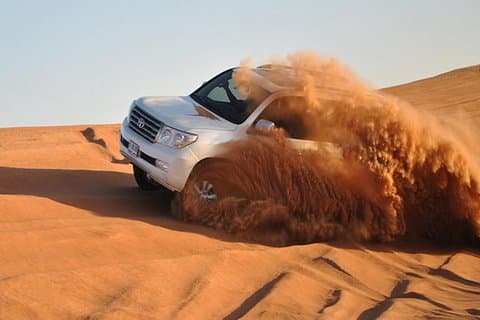 Desert Safari Dubai Morgontur - Privat bas för 1 till 5 personer