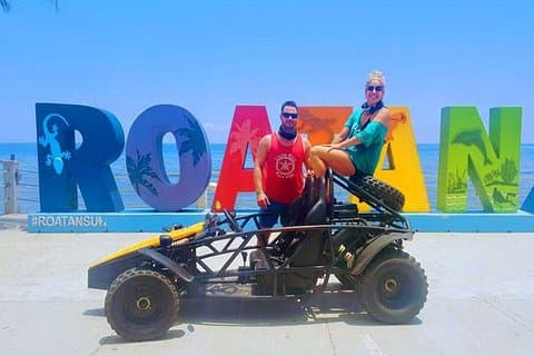 Roatan Buggy Adventure, Snorkeling, Beach Pass mais Transferência Privada