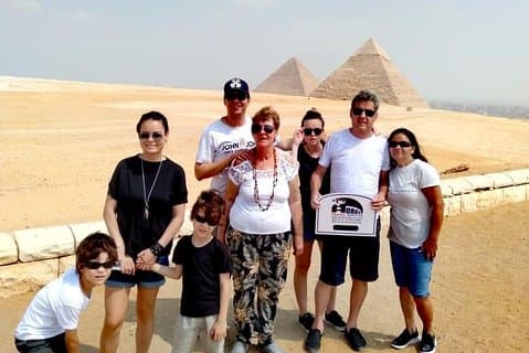 Excursion d'une journée complète aux pyramides de Gizeh, au Sphinx, à Sakkara et à Memphis