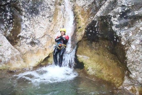 Familie Canyon i Soca Valley