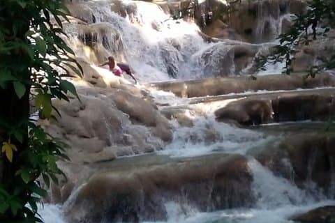 Private Double Waterfalls Tour from Falmouth: Dunn's River Plus Blue Hole Falls