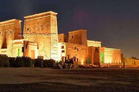 Geluids- en lichtshow in Philae Temple