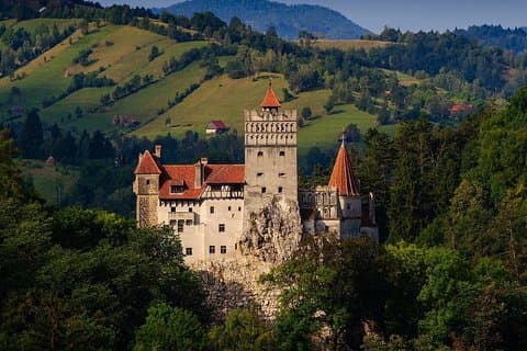 Prachtige landschappen van Transsylvanië - het kasteel van Dracula
