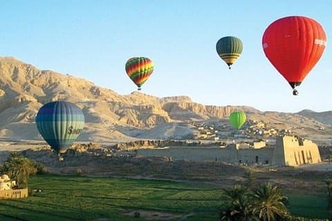 Soluppgång varmluftsballong med heldagstur till östra och västra stranden av Luxor