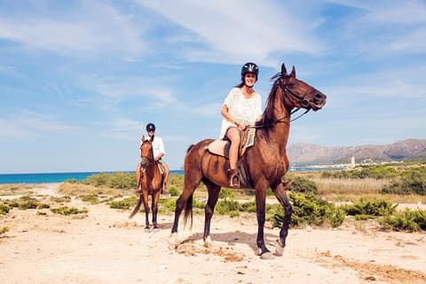 Passeio a cavalo na praia em Side