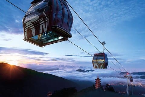 Heldags Genting Highland-tur med svævebanebilletter