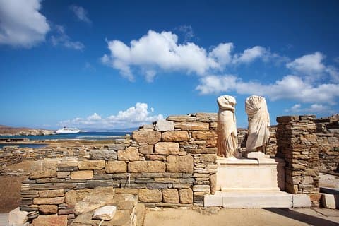 Daglig Cruise fra Paros til Delos Mykonos