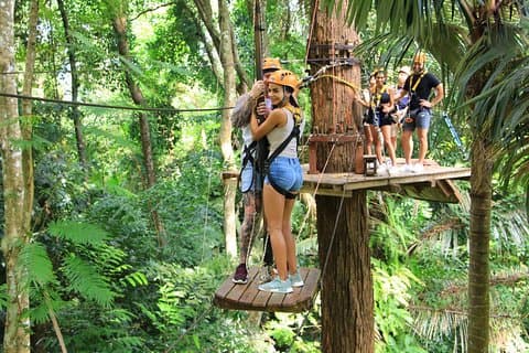 Skyline Adventure 35 platforms with Meal and Transfer RoundTrip
