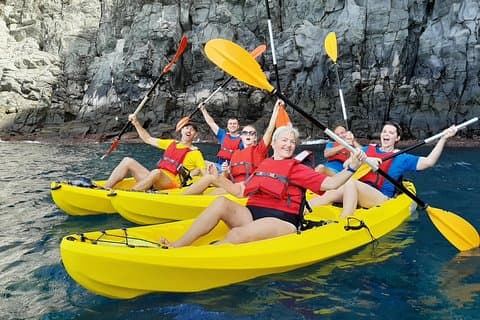 Tour privado en kayak con avistamiento de delfines y tortugas
