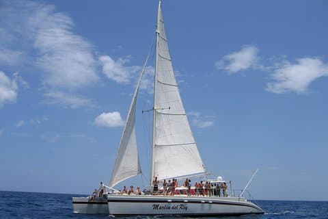 Privat katamaran-tur på Marlin del Rey