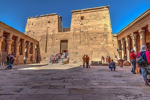 lyd og lys Vis ved Philae-templet