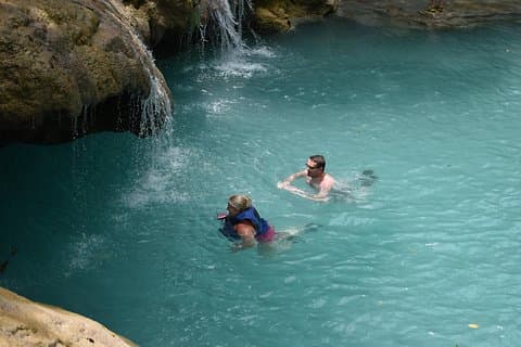 Blue Hole & Secret Falls Day Trip plus Shopping from Runaway Bay