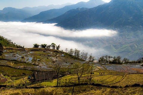 Caminata en terrazas de arrozales y vistas a la montaña - 4D3N