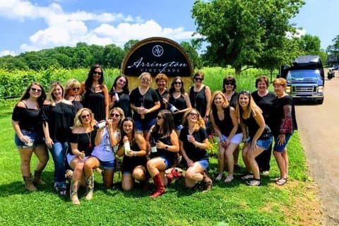 Trasporto in navetta di andata e ritorno per la cantina vinicola Arrington da Nashville