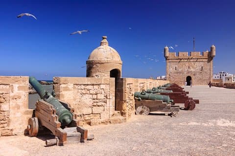 Essaouira excursion from Marrakech medina city walls & beachs