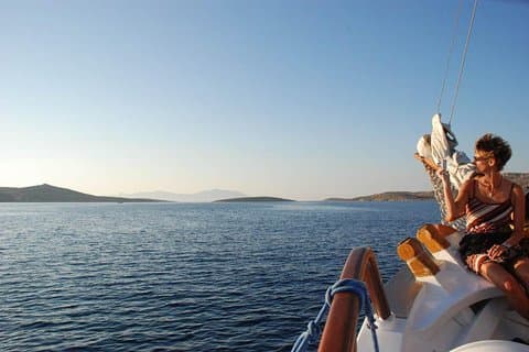 Croisière au coucher du soleil à Mykonos
