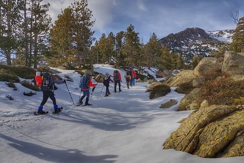 Tour di un'intera giornata con le ciaspole sui Pirenei