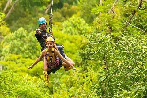 Ziplines 30 platforms & Private Transfer RoundTrips