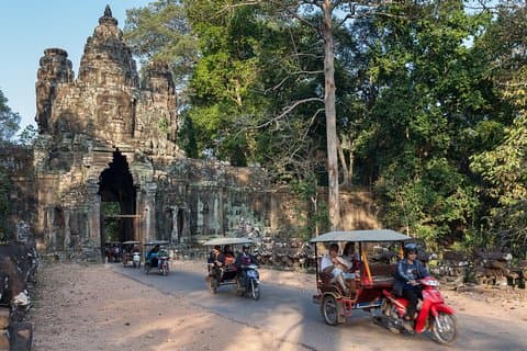 Dreirädrige Erkundung der Angkor-Tempel
