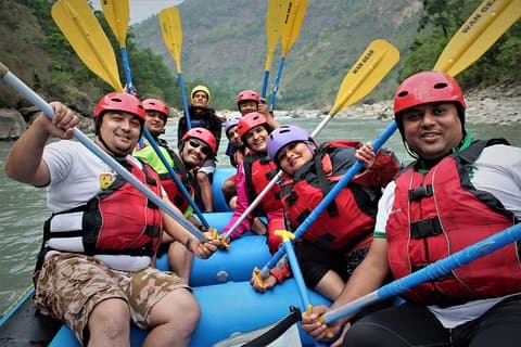 1 noite 2 dias Rafting no rio Kaligandaki
