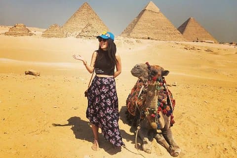 Excursion privée d'une demi-journée aux pyramides de Gizeh Sphinx avec balade en chameau au Caire ou à Gizeh