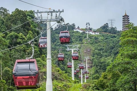 Excursão Genting de dia inteiro a caminho das Cavernas Batu Passeio de teleférico de ida e volta